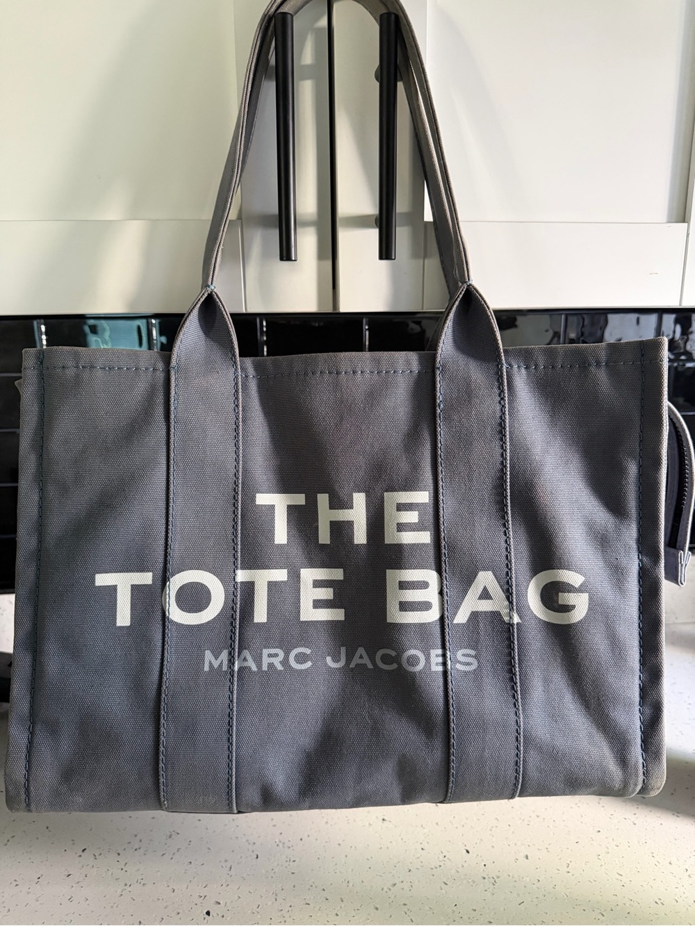 Marc Jacobs Gray Canvas 'The Tote Bag' Shoulder Tote